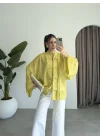 Çin Düğmeli Yağ Yeşili Gömlek Kimono