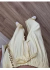 Dania Premium Sarı Tensel Palazzo Pantolon