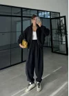 Elsa Cepli Oversize Siyah Bomber Takım