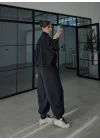 Elsa Cepli Oversize Siyah Bomber Takım