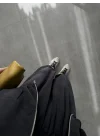 Elsa Cepli Oversize Siyah Bomber Takım