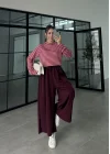 Fire Pembe Çizgili Basic T-shirt