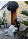 Fisto Beyaz Premium Astarlı Etek
