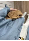 İndigo Oversize Tensel Gömlek