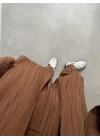 Kahve Gofre Kimono Takım