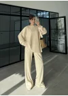 Kaşkorse Oversize Bej Basic Takım