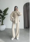 Keten Aerobin Taş Kimono Takım