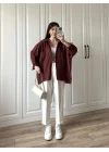 Kiremit Oversize Tensel Gömlek