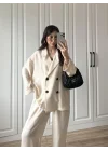 Krinkıl Oversize Taş Ceket Takım