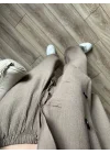 Krinkıl Oversize Vizon Ceket Takım