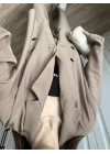 Krinkıl Oversize Vizon Ceket Takım
