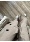 Krinkıl Oversize Vizon Ceket Takım