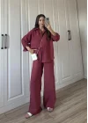 Labu Tensel Oversize Basic Bordo Takım