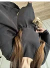 Laila Tensel Basic Kuşaklı Siyah Elbise