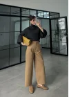 Liora Hacimli Camel Pantolon