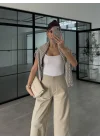Liora Hacimli Haki Pantolon