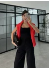 Liora Hacimli Siyah Pantolon