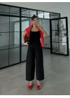 Liora Hacimli Siyah Pantolon