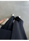 Lora Modal Bol Paça Lacivert Gömlek Takım