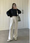 Mari Oversize Basic Lacivert Kazak