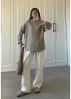 Mari Oversize Basic Vizon Kazak