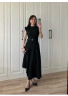 Marka Model Asimetrik Kemerli Elbise