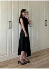 Marka Model Asimetrik Kemerli Elbise
