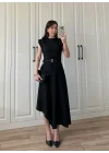 Marka Model Asimetrik Kemerli Elbise