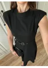 Marka Model Asimetrik Kemerli Elbise