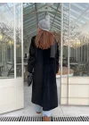 Marka Model Siyah İthal Tüylü Uzun Kaban