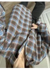 Noble Oversize Mavi Ekose Gömlek