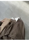 Noven Dik Yaka Kahve Trençkot