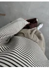 Orj Marka Çizgili Kahve Tshirt