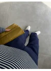 Orj Marka Çizgili Lacivert Tshirt