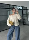 Örme İplik Ekru Triko