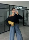 Örme İplik Siyah Triko