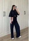 Oysh Kumaş Kısakollu Lacivert Modal Takım