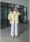 Perla Premium Tensel Sarı Ceket