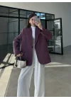 Perla Premium Tensel Vişne Ceket