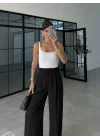 Pinterest Basic Palazzo Kumaş Kahve Pantolon