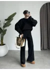 Pinterest Basic Siyah Triko Takım
