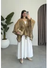 Püsküllü Kuşaklı Olive Kimono