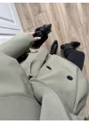 Rose Oversize Kuşaklı Haki Trençkot