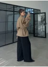 Rose Oversize Kuşaklı Karamel Trençkot