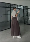 Rovel Modal Kumaş Basic Kahve Pantolon