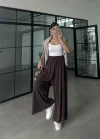 Rovel Modal Kumaş Basic Kahve Pantolon