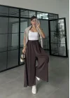Rovel Modal Kumaş Basic Kahve Pantolon