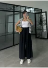 Rovel Modal Kumaş Basic Siyah Pantolon