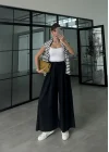 Rovel Modal Kumaş Basic Siyah Pantolon