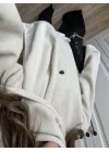 Şal Atkılı Taş Kaşe Ceket